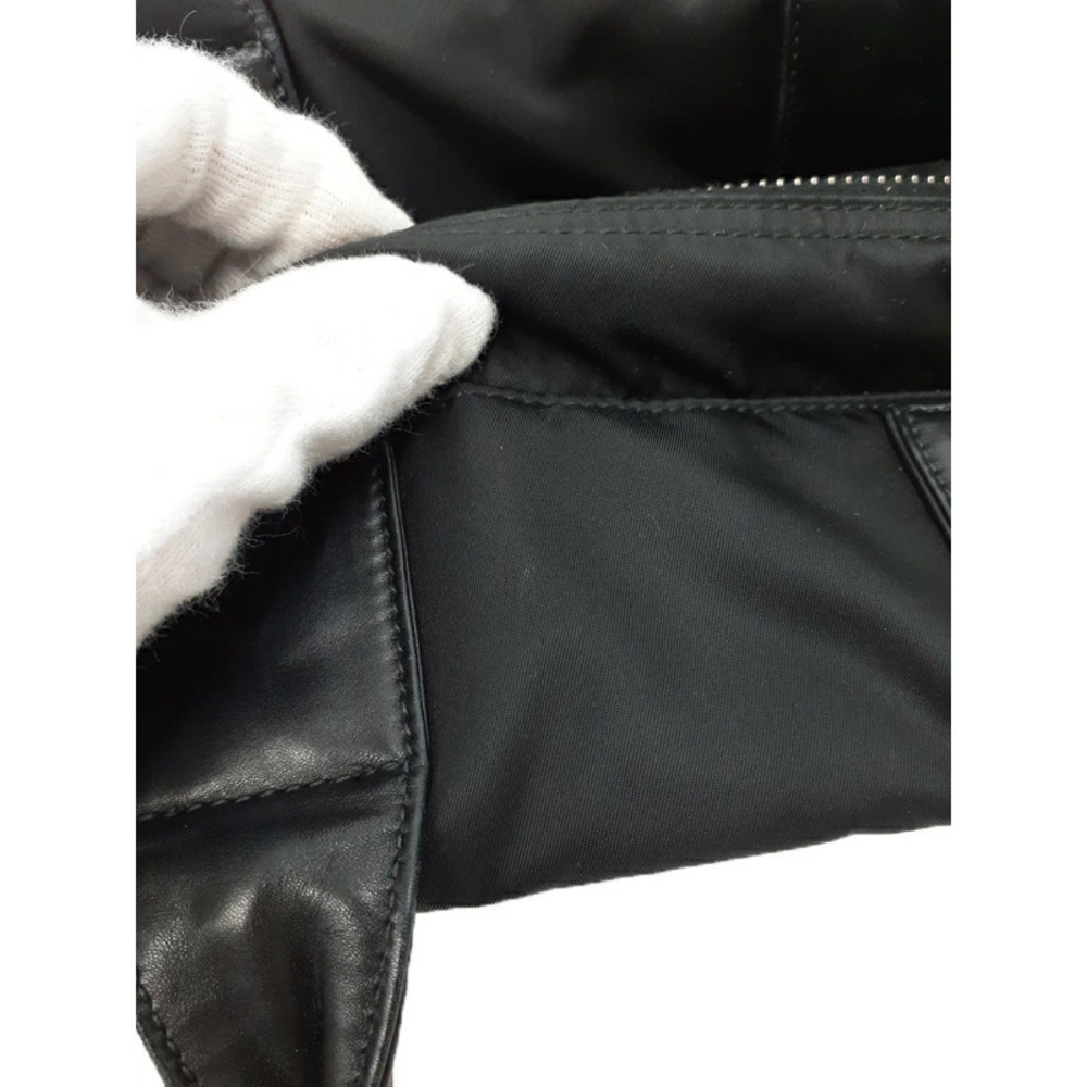 Prada Tessuto leather 2way tote bag blue black - Picture 8 of 9